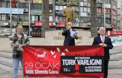 Batı Trakya Derneği, Edremit’te Millî Direniş Günü’nün 37. Yılını Kutladı