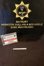 Bayburt’ta bir miktar uyuşturucu ele geçirildi