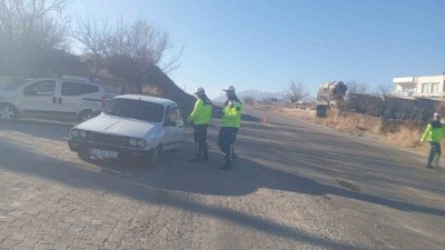 Çüngüş’te trafik denetimi