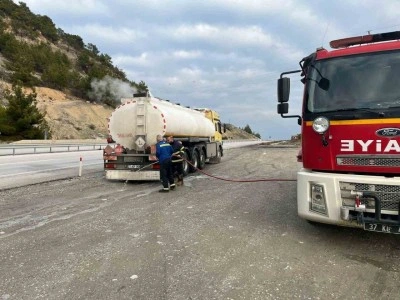 D100 korkutan tanker yangını