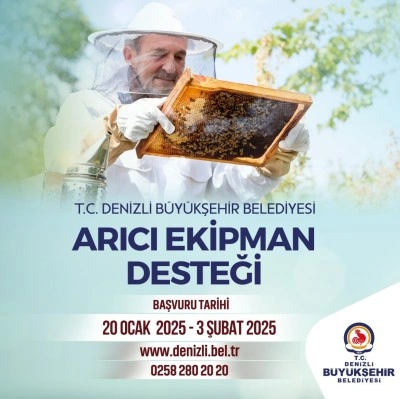 Denizli Büyükşehirden arıcılara ekipman desteği