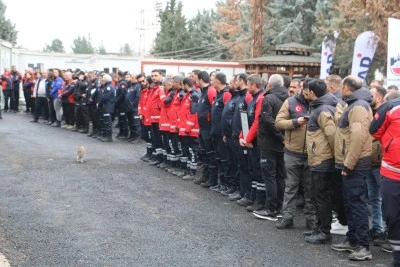 Diyarbakır'da 217 AFAD personeli peç taktı