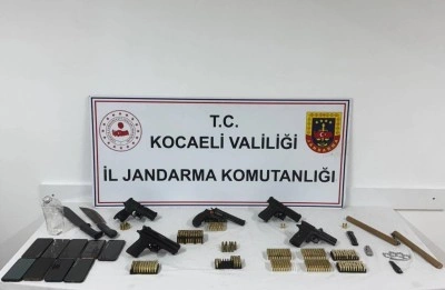 Kocaeli merkezli silah kaçakçılığı operasyonu: 22 gözaltı