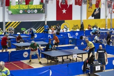 Mersin 4. Veteranlar Masa Tenisi Turnuvası’nda 196 sporcu yarıştı