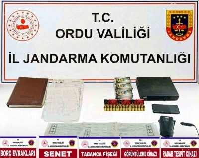 Ordu’da tefecilik operasyonunda 1 tutuklama