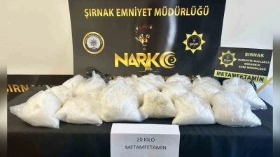 Şırnak’ta 20 kilo uyuşturucu ele geçirildi