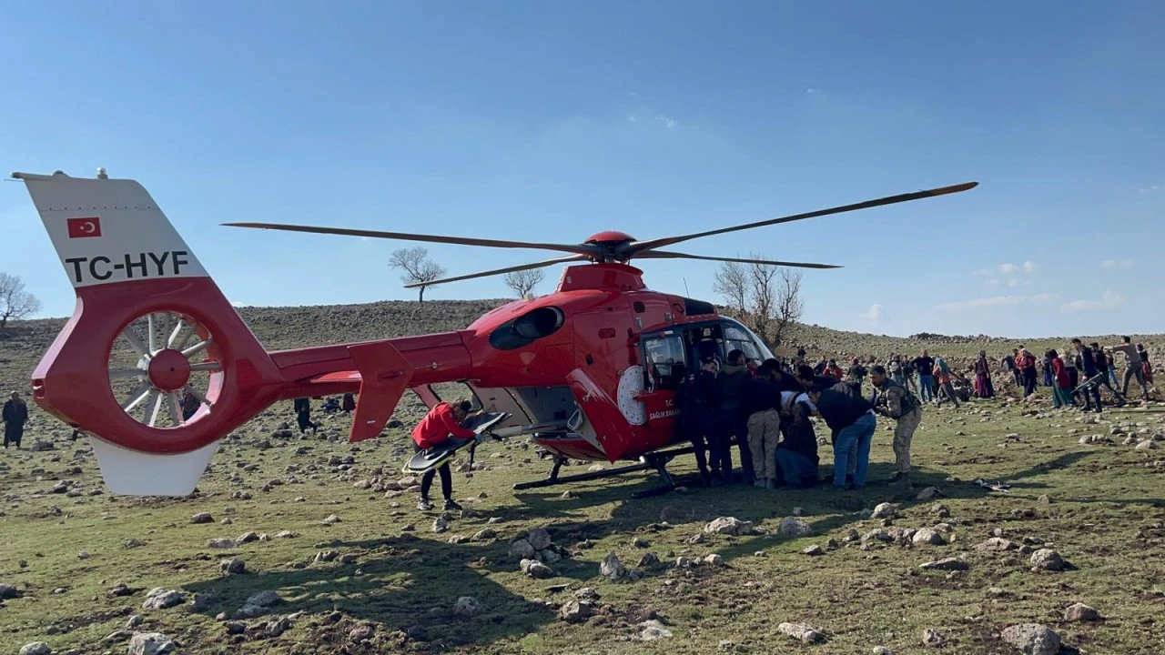 Çermik'te Silahlı Yaralanma: Helikopterle Müdahale